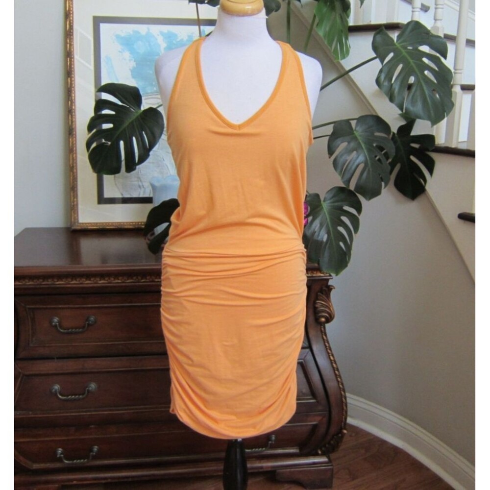 Athleta Tee Racerback Dress, Tiger Lily Orange, Size M, Style # 438832